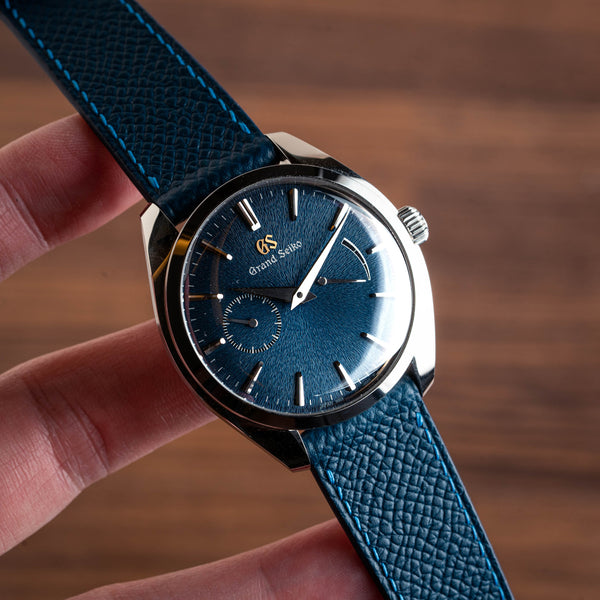 Monochrome Watches Shop | Delugs Epsom Kalbsleder Uhrenarmband - Blau