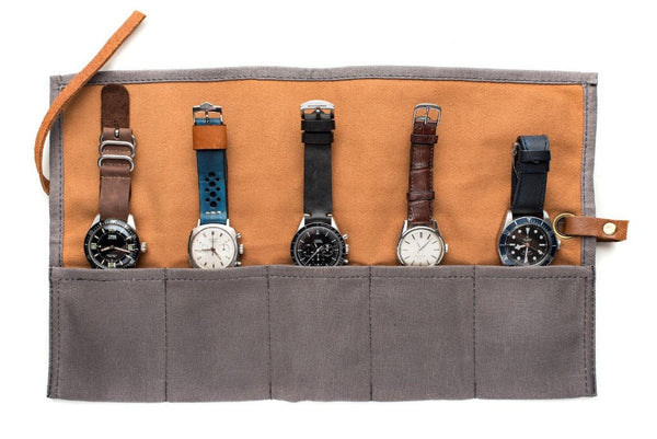 Monochrome Watches Shop | Canvas Uhrenrolle - Grau