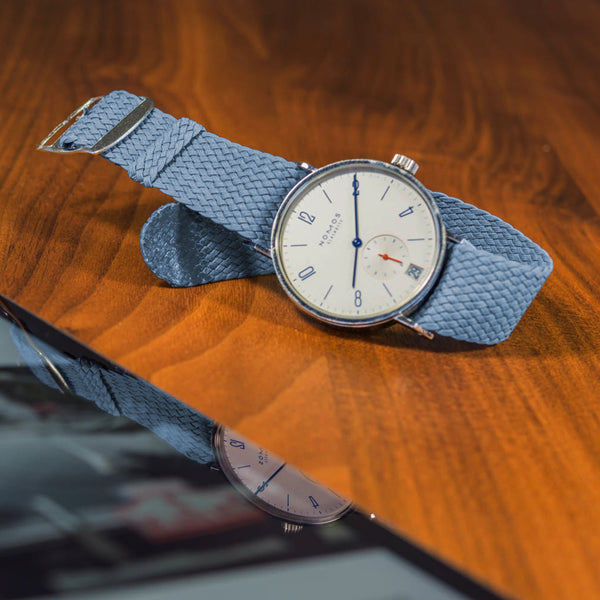 Monochrome Watches Shop | Perlonband - Petrol Blau