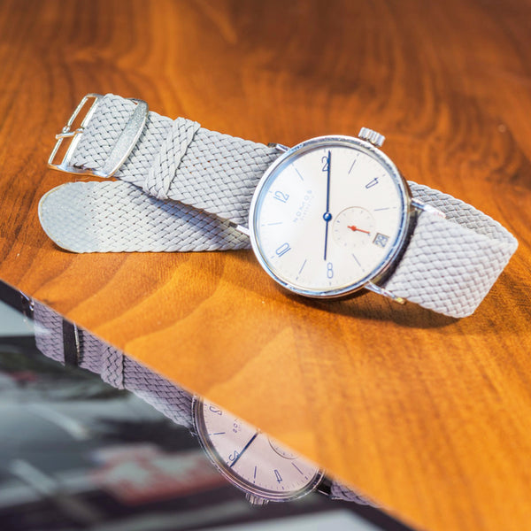 Monochrome Watches Shop | Perlonband - Stein Grau
