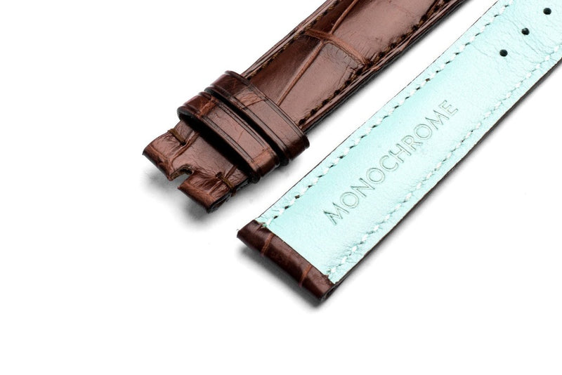 Monochrome Watches Shop | Alligator Uhrenarmband - Braun