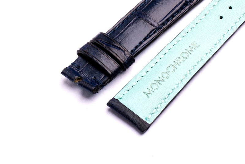 Monochrome Watches Shop | Alligator Uhrenarmband - Blau