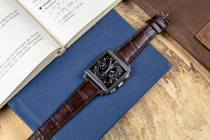 Monochrome Watches Shop | Alligator Uhrenarmband - Braun