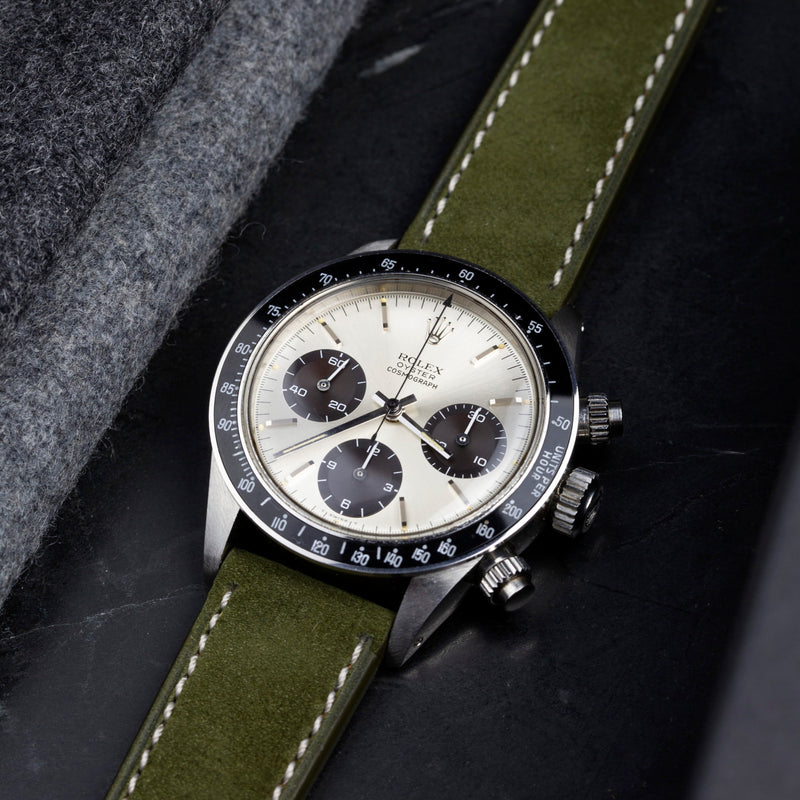 Monochrome Watches Shop | Nubuk Uhrenarmband - Grün